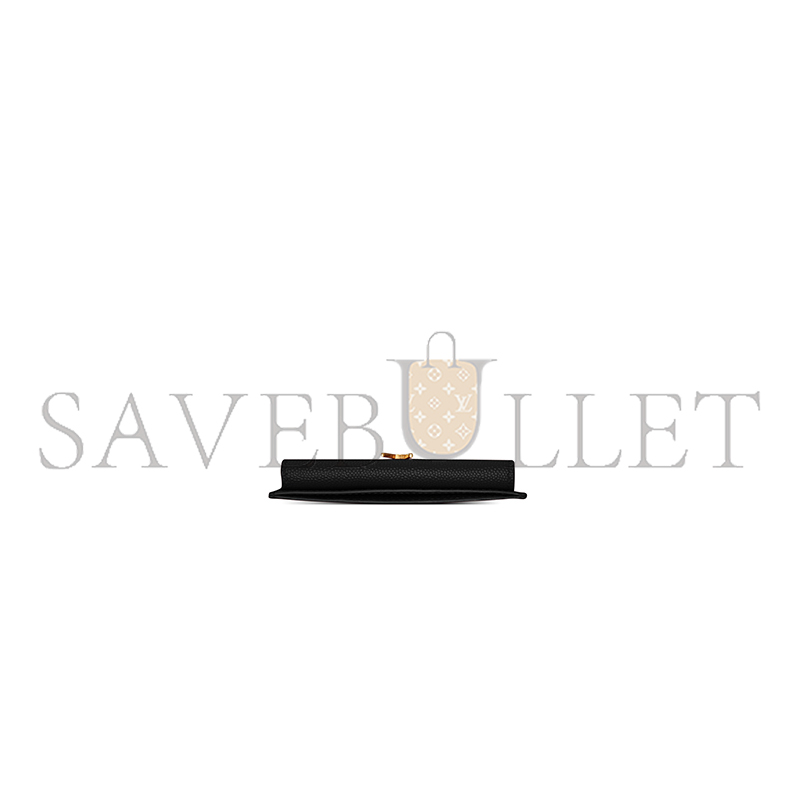 YSL UPTOWN FLAP CARD CASE IN GRAIN DE POUDRE LEATHER 5823051GF0J1000 (10.5*7*1.5cm)